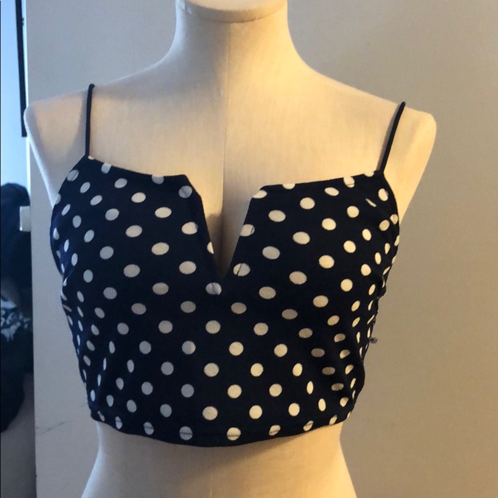 Blue Crop top
